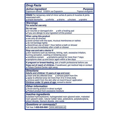 SALONPAS-HOT Capsicum Patch
